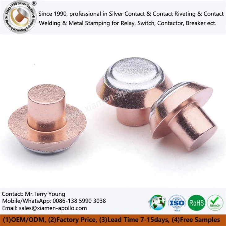 Mushroom Shape Silver Contacts Mushroom Shape Silver Contacts